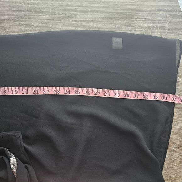 MSK Black Sheer Dress - Picture 5 of 8